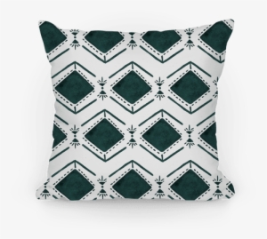 Black And White Watercolor Tribal Pattern Pillow - Cushion Transparent ...