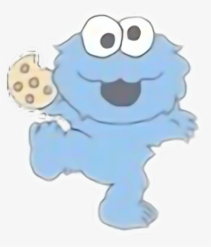 Cookie Monster Clipart Kawaii - Cookie Monster Drawings Easy