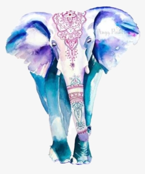 Hd Water Color Elephant