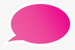 Png - - - Pink Speech Bubble Transparent Background