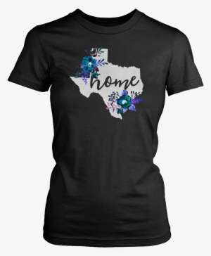 Texas Home Chalkboard Watercolor Flowers State T-shirt - Texas Home Chalkboard Watercolor Flowers Unisex Tshirt