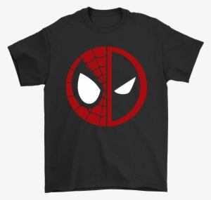 Spider-man And Deadpool Half Of Each Logo Shirts - Never Underestimate An Old Man With A Corvette