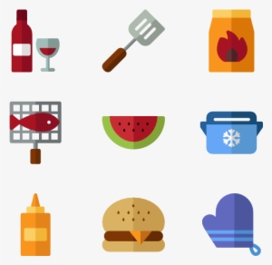Barbecue Set - Cook Icons Png