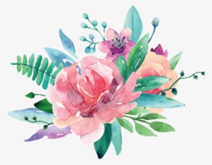 Ftestickers Watercolor Flowers Pink - Tải Nhãn Dán Picsart Hoa Giả