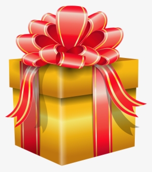 Yellow Gift Box Png Clipart - Gift