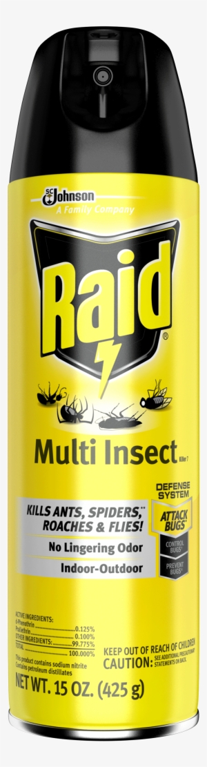 Raid® Multi Insect Killer Is Specially Formulated To - Raid Multi Insect Killer 15 Oz