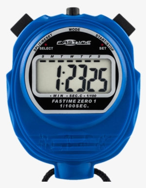 Economy Single Display Stopwatch - Fastime 01 Stopwatch - Blue