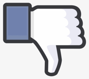 Facebook Thumbs Down Icon Black Outline - Facebook Like Down