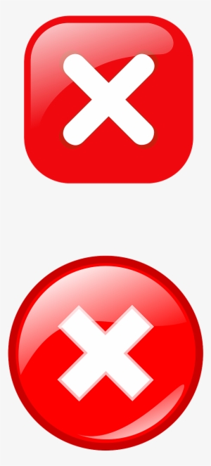 Stop Button Red - Error Sign Icon Png