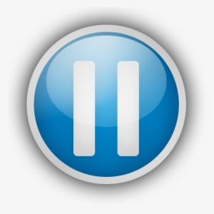 Pause Button Png Free Download - Pause Button Png Blue