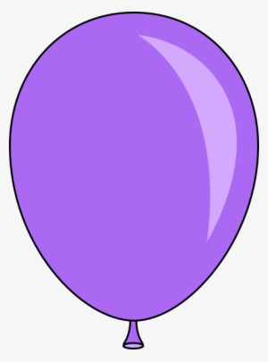 Small - Purple Balloon Clipart
