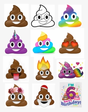 Find The Poop Scavenger Hunt - Fridge Emoji Unicorn Poop Magnet, 2 X 3 Inch, Rainbow