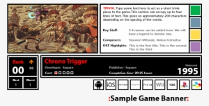 These Are Placeholders For Icons That Will Categorize - Chrono Trigger (u.s. Import) Ds
