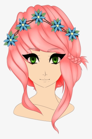 Mangaka Anime Flower Crown Transprent Png Free - Anime Flower Crown Drawing