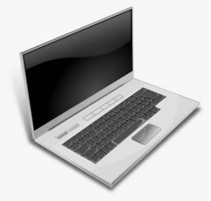 This Free Clipart Png Design Of A Gray Laptop