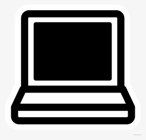 Black And White Laptop Tools Free Black White Clipart - Black And White Laptop Clip Art