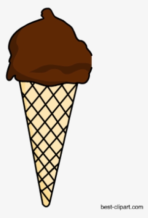 Chocolate Ice Cream Free Clip Art - Vector Graphics