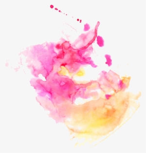 Ftestickers Watercolor Brushstrokes Pink - Watercolor Stain Background