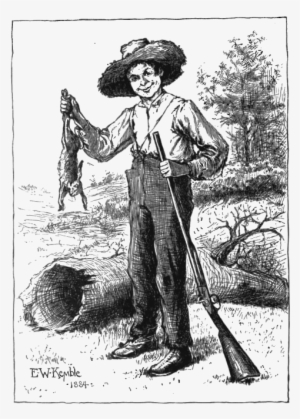 Adventures Of Huckleberry Finn 1885-frontispiecegray - Adventures Of Huckleberry Finn Tom Sawyer