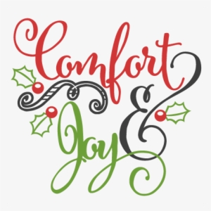 comfort & joy scrapbook clip art christmas cut outs - comfort and joy svg