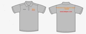 Gray Clipart Polo Shirt - Gray Template Polo Shirt