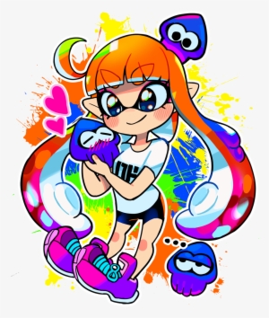 With A Lot Of Saturated Colours~ - Splatoon Inkling Girl