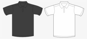 Gray White Clip Art At Clker Com - Polo T Shirt Template