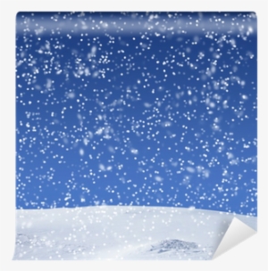 Winter Background With Falling Snow Wall Mural • Pixers® - Sfondo Neve Che Cade