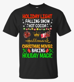 Holiday Light Falling Snow Hot Cocoa Hallmark Christmas - T-shirt