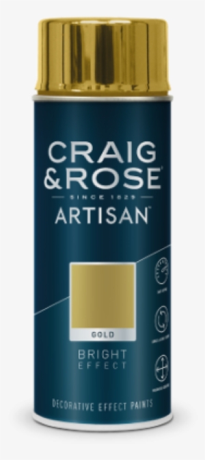Gold Bright Effect - Craig & Rose Artisan Diamond Effect Spray Paint