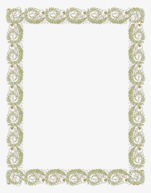 Floral Frame Png - Brown Page Borders