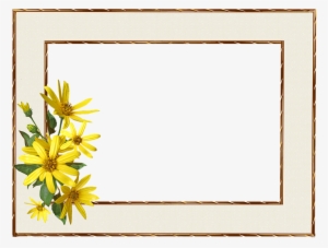 Frame, Border, Yellow Flower - Border