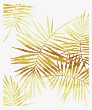 Gold Palm Leaves Png Clip Art Library - Gold Palm Leaf Png