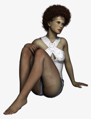 Woman Afro Hair Style - Pantyhose
