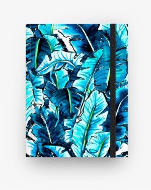 Caderno Watercolor Banana Palm Leaf De Marta Barragán - Turquoise