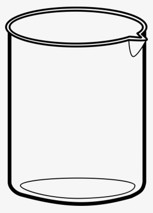 Beaker Coloring Page - Beaker With Solution