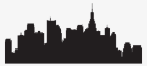 0, - New York Skyline Silhouette Transparent