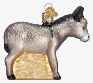 Donkey Ornament - Old World Christmas Donkey Glass Ornament