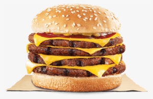 Flame-grilled Quadruple Cheeseburger - Bbq Steakhouse Meal Burger King