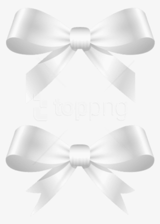 Free Png Download White Bowspicture Clipart Png Photo - White Gift Ribbon Png