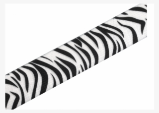 Elastic With Zebra Stripes Pattern - Monochrome