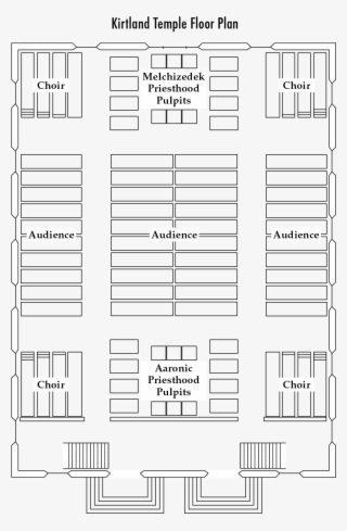 An Outline Of The Main Floor Of The Kirtland Temple - Kirtland Temple Floor Plan First Floor