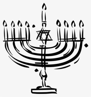 Vector Royalty Free Library Jewish Hanukkah Candles - Hanukkah