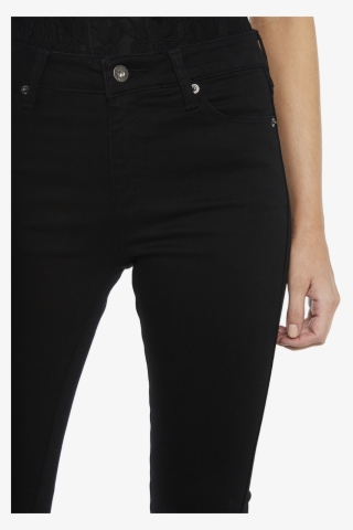 Gisele High Rise Jean In Colour Jet Black - Pocket