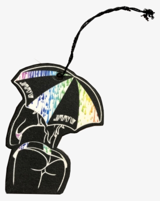 Image Of Umbrella Girl Air Freshener - Illustration