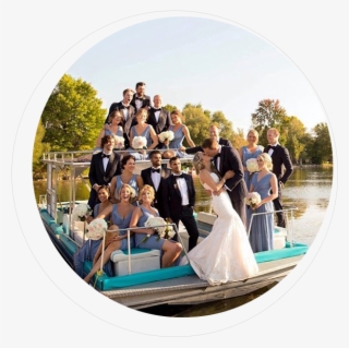 Photo Of Wedding Party On Fern Boat - Wedding Reception