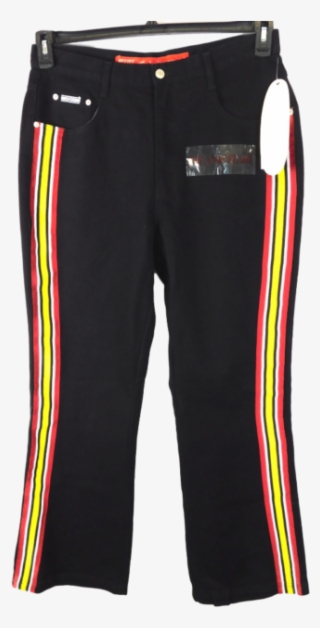 revolt black yellow red racing striped fit & flare - pocket