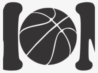 Silhouette Outline Basketball Clipart