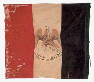 Banderas Del 2º Móvil De Distrito - Bandera De Mexico De 1846