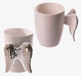 This Listing Features Two Styles Of Angel Wing Novelty - Angel Wing Mugs